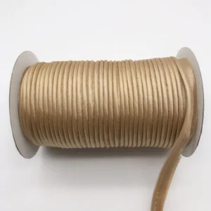 Полиэфирная атласная косая лента, косая лента со шнуром, DIY косая лента, размер: 10 мм-12 мм, 25 ярдов Зеленый, розовый цвет - Цвет: yellow brown