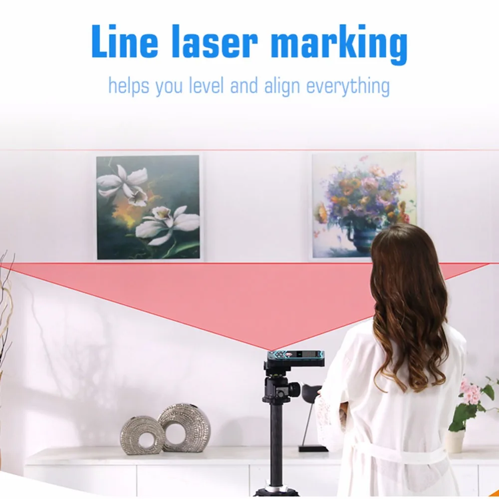 Лазерный дальномер Mileseey R2/R2B лазерный измерительная рулетка с колесной лазерной