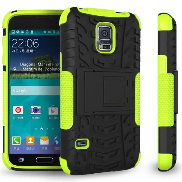 Cybernator Armor Case Shock Proof Heavy Duty Cases For Samsung Galaxy S5 Mini With Stand 8 Colors In Stock |