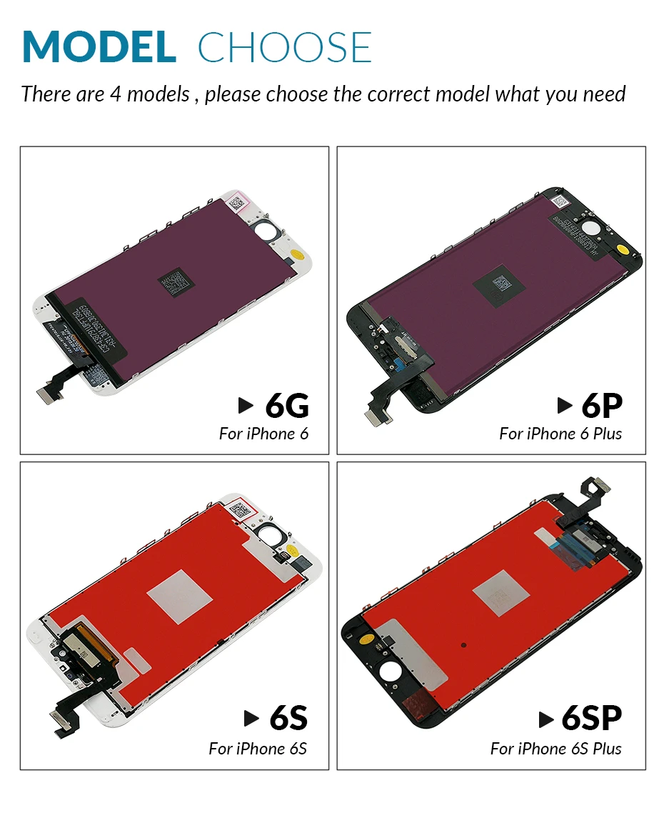 AAA+ качественный ЖК-экран для iPhone 6 6S 7 8 Plus, дигитайзер, сенсорный экран, замена для iPhone6S 5S, ЖК-экран в сборе