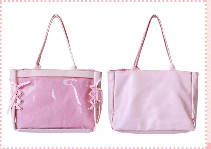 Японский сладкий Лолита Harajuku прозрачный Itabag JK Ita Сумка косплей девушка сумка на плечо элегантный дизайн Kawaii Mori девушки Дорожная сумка