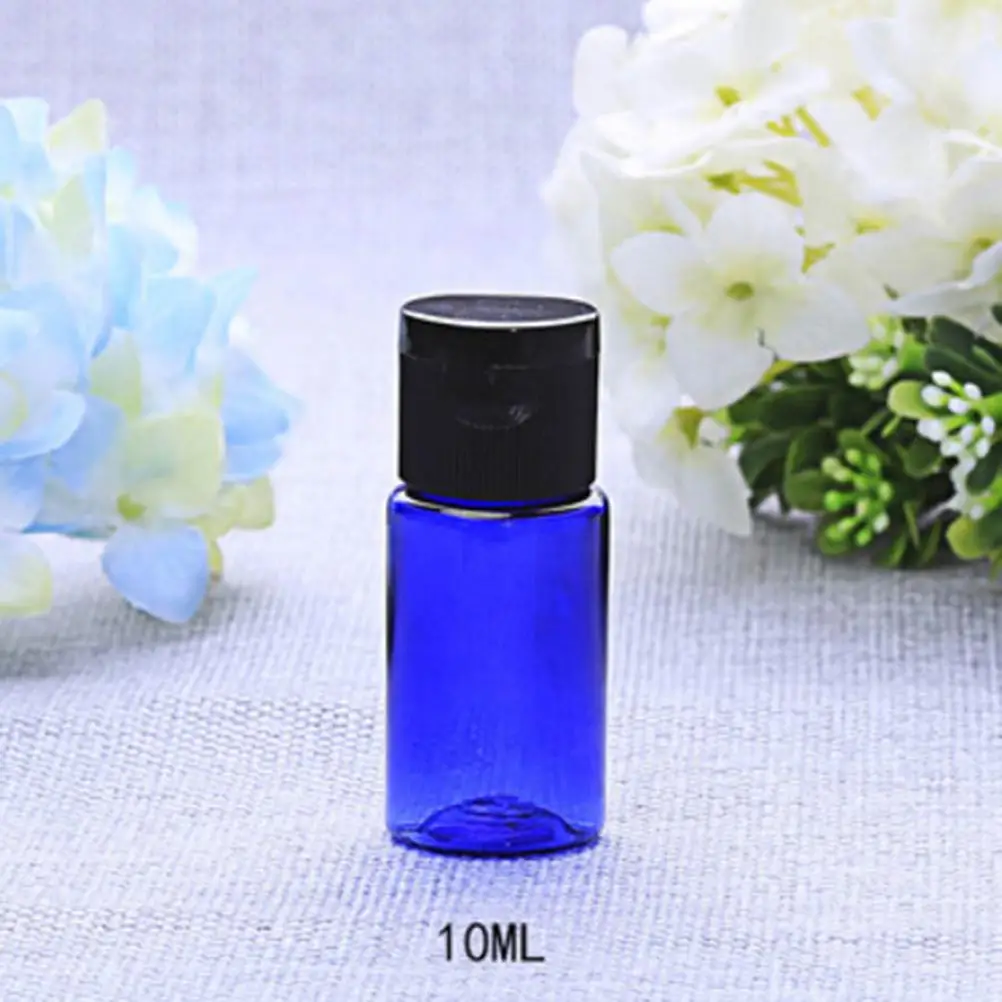 10 шт пластиковая мини Косметическая пустая бутылка с откидной крышкой эфирное