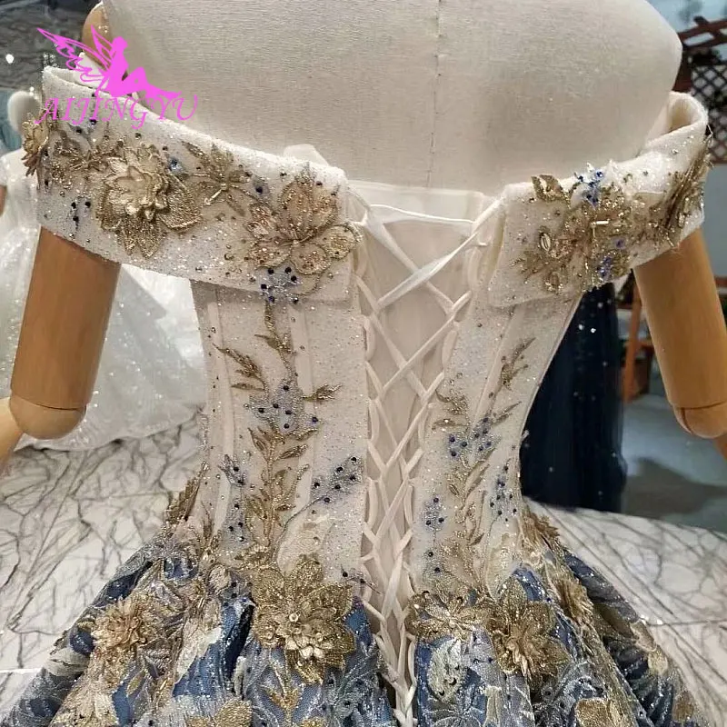 Винтажное свадебное платье AIJINGYU корейское атласное в винтажном стиле