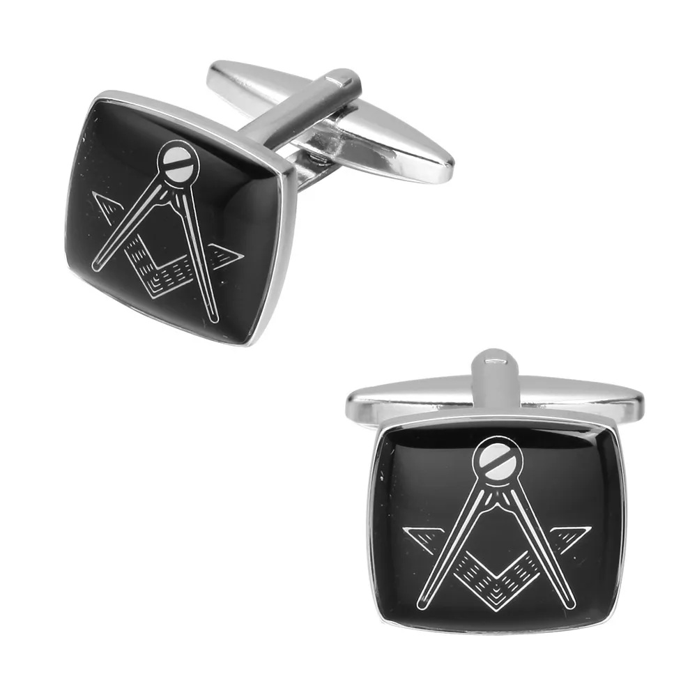 MeMolissa Роскошные брендовые пуговицы для манжет Черные запонки высокое качество