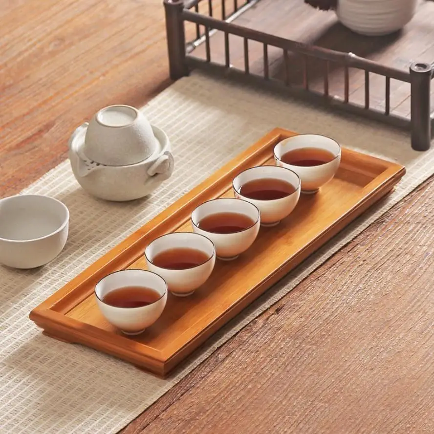 Бамбуковый чайный поднос King Tea Mall блюдца доски для китайского чая гунфу чайные
