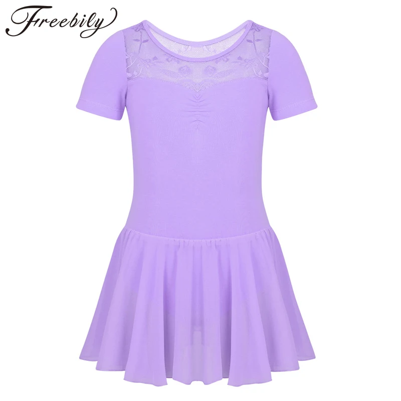 

Girls Ballet Dress Kids Floral Lace Splice Back Leotard Tutu Dance Wear Ballet Gymnastics Leotards for Girl Ballerina Clothes