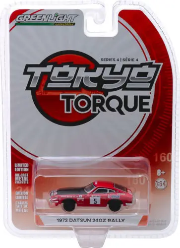 GreenLight 1:64 1972 Datsun Safari Z монте карло ралли бутик игрушки из сплава для детей детские