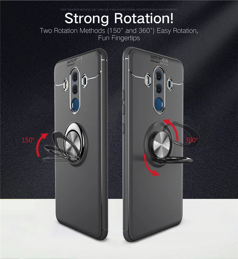 Чехол для Huawei Mate 9 10 чехол Pro Автомобильный держатель Подставка Магнитный 360