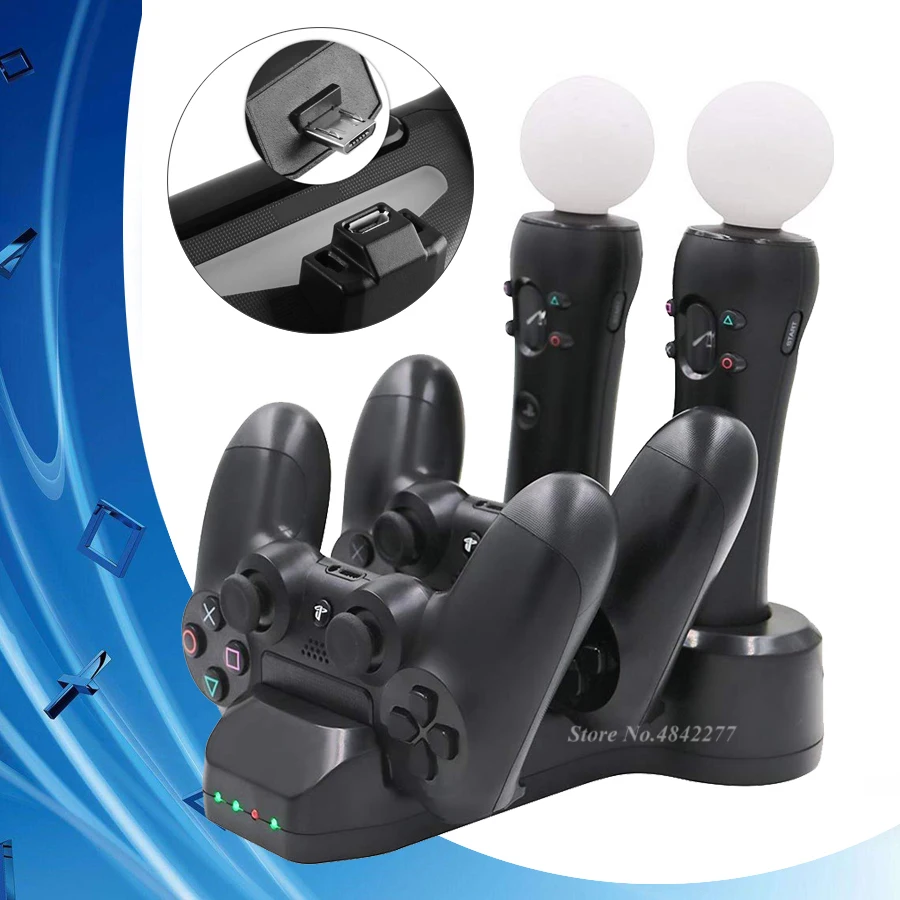 Зарядное устройство PS 4 зарядная док станция геймпад джойстик подставка для