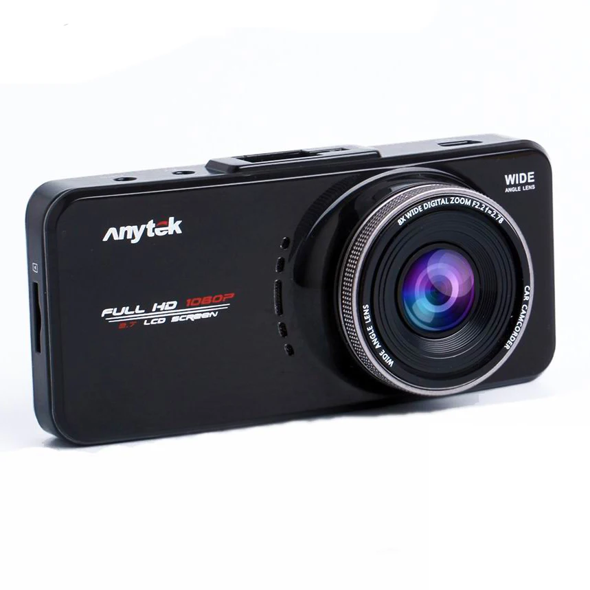 Автомобильный видеорегистратор Anytek AT66A Novatek 96650 AR0330 2 7 дюйма TFT Full HD 1080P с углом