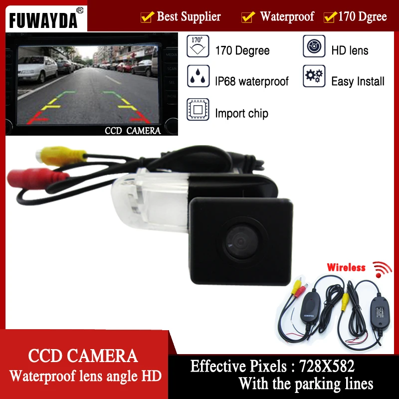 

Беспроводная Автомобильная камера заднего вида FUWAYDA, цветная парковочная CCD-камера для Mercedes-Benz B200 Aclsa B-Class, водонепроницаемая, 170 градусов