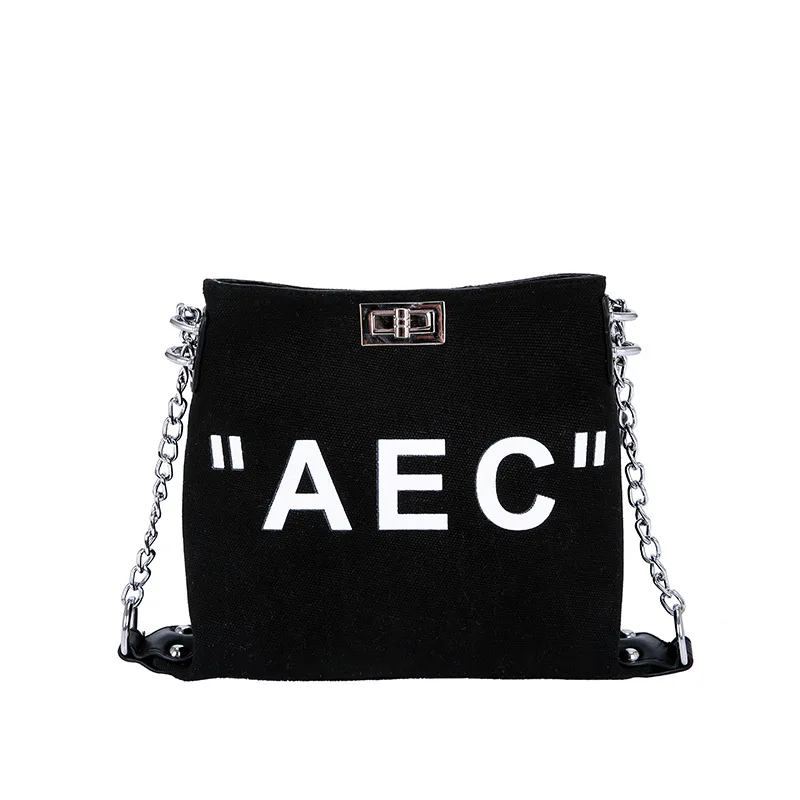 Холст лето маленькая сумка 2018 Новинка для женщин Волна Корейская версия диких