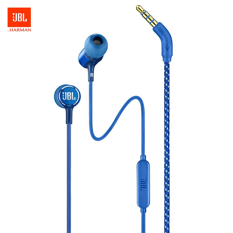 Оригинальные наушники-вкладыши JBL Live 100 проводные 3 5 мм с микрофоном гарнитура для
