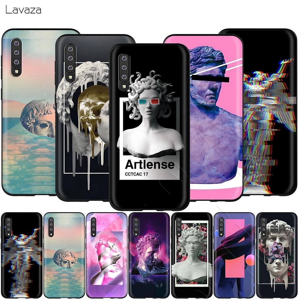 Lavaza Медуза парным глюк искусства чехол для Samsung Галактики S6 S7 край J6 S8 S9 S10 плюс A3 A5
