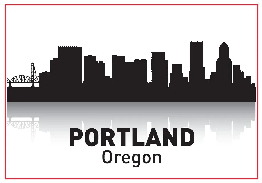 

Oregon Portland Skyline Souvenir Fridge Magnets 20287