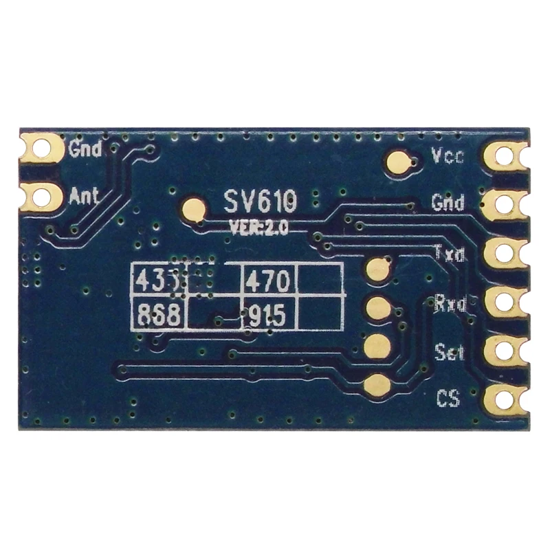 Встроенный модуль приемопередатчика Si4432 RF SV610 с частотой 433 МГц/868 МГц/915 МГц