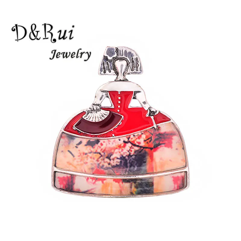 Модные броши кукла и заколки шикарные очаровательные эмалированные в форме