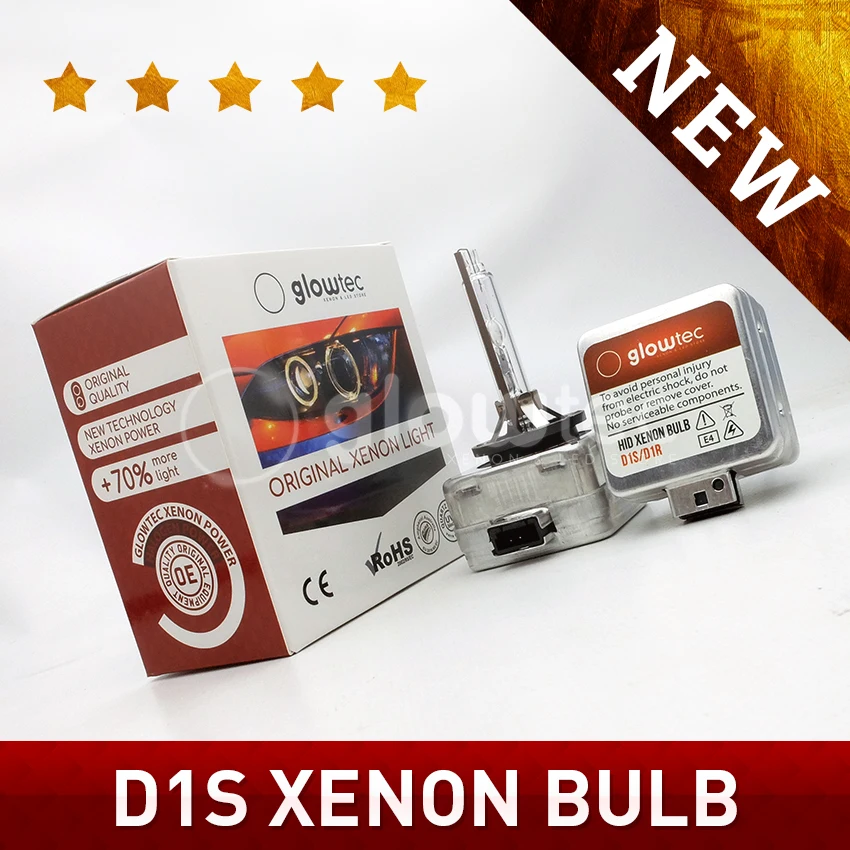 Ксеноновые лампы D1S HID, 1 шт., 12 В, 35 Вт, лампы hid 4300K, 5000K, 6000K, 8000K, 10000K, 12000K, D1S, лампы для фар GLOWTEC