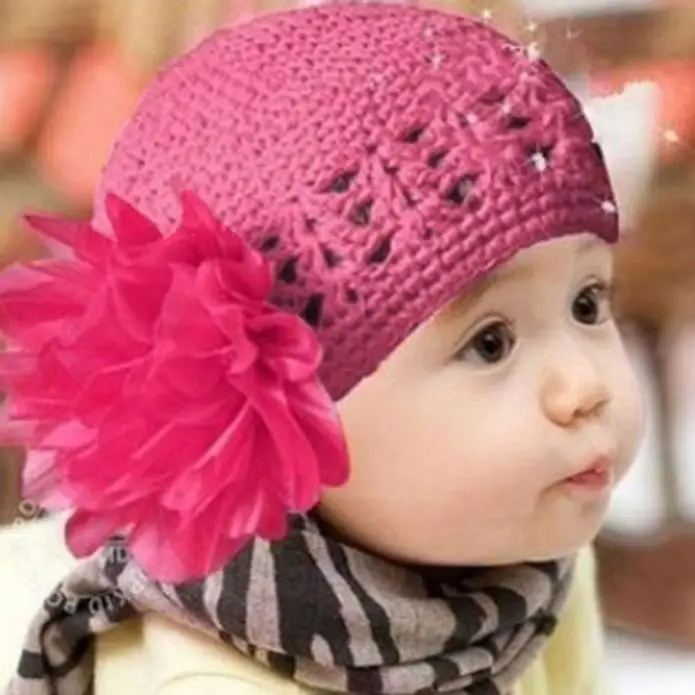 ARLONEET Hat Hot Lovely Flower Baby Child Headbands Woolen Yarn Lace Up Girls Kids Infant Band Headband Headwear | Детская одежда и
