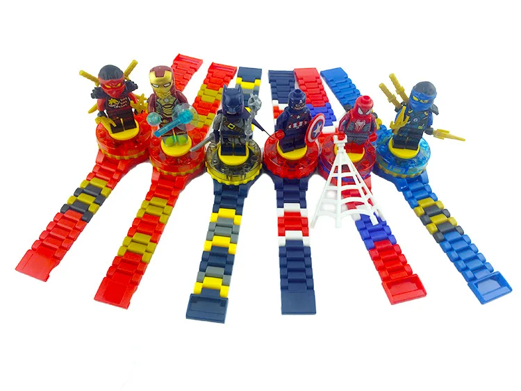 Совместим с LegoINGS Marvel Watch LegoINGLY Infinity War строительные блоки кирпичи детские часы