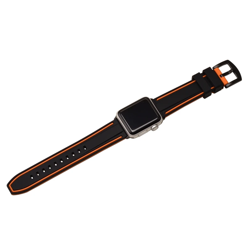 Ремешок BEAFIRY для Apple Watch Band 38 мм 42 44/40 мягкий силиконовый резиновый сменный