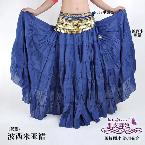 8 метров танец живота костюм Цыганский родовой льняной юбки богемное платье|dress