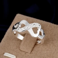garilina fashion cz ring for female trinket wedding bands anniversary trendy silver color fille ring ar2167