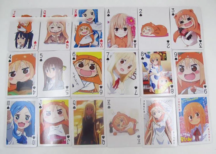 Голова аниме Sankaku Himouto! Карты для покера Умару-Чан Умару дома (54 шт.) Детские