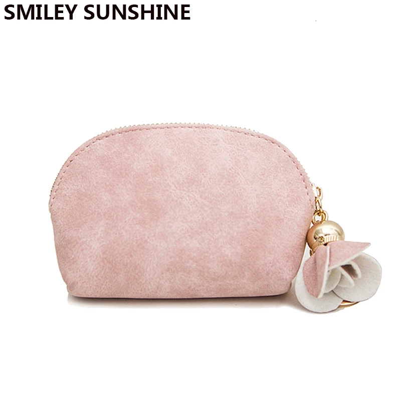 

SMILEY SUNSHINE cute mini coin purses holders money coin pouch bags fresh small women purses pink girls wallet change purses new