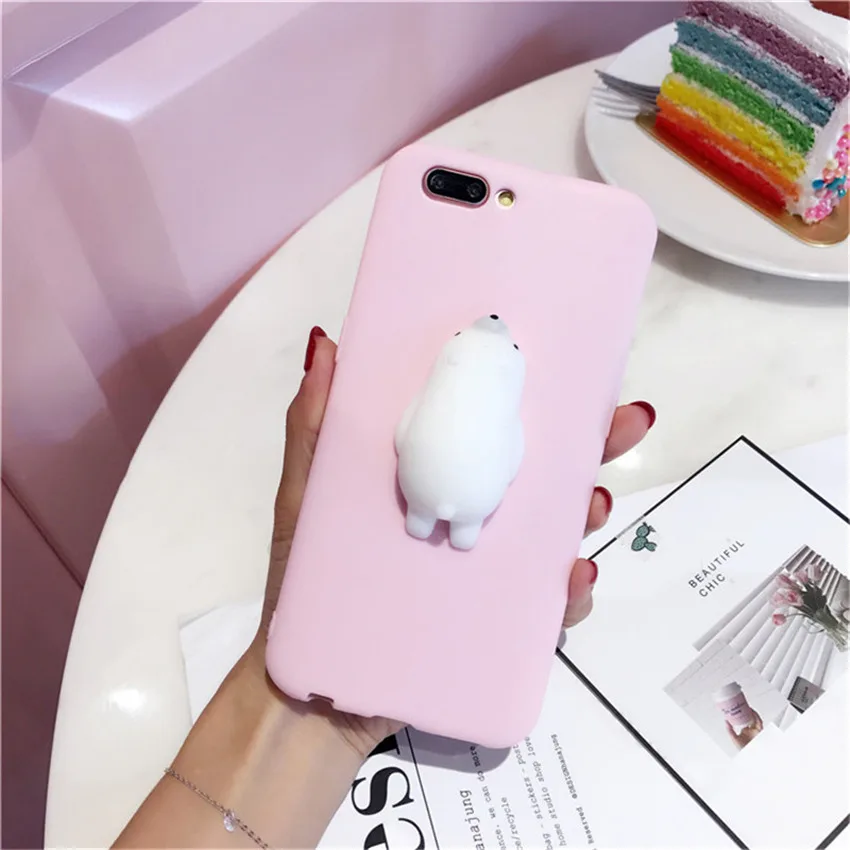 Милый мягкий чехол для Iphone 7 8 Plus X 6 S s кролик котенок Медведь силиконовый