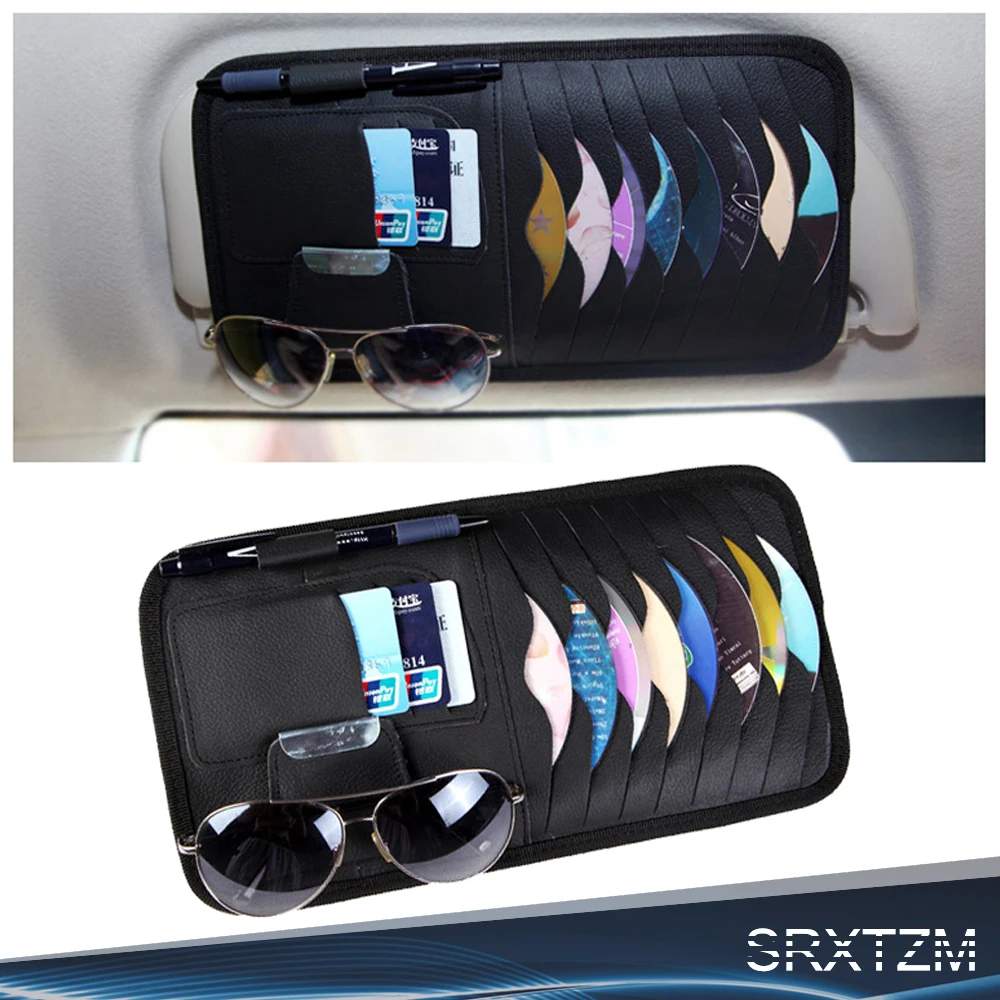 Автомобильный солнцезащитный козырек Органайзер из искусственной кожи