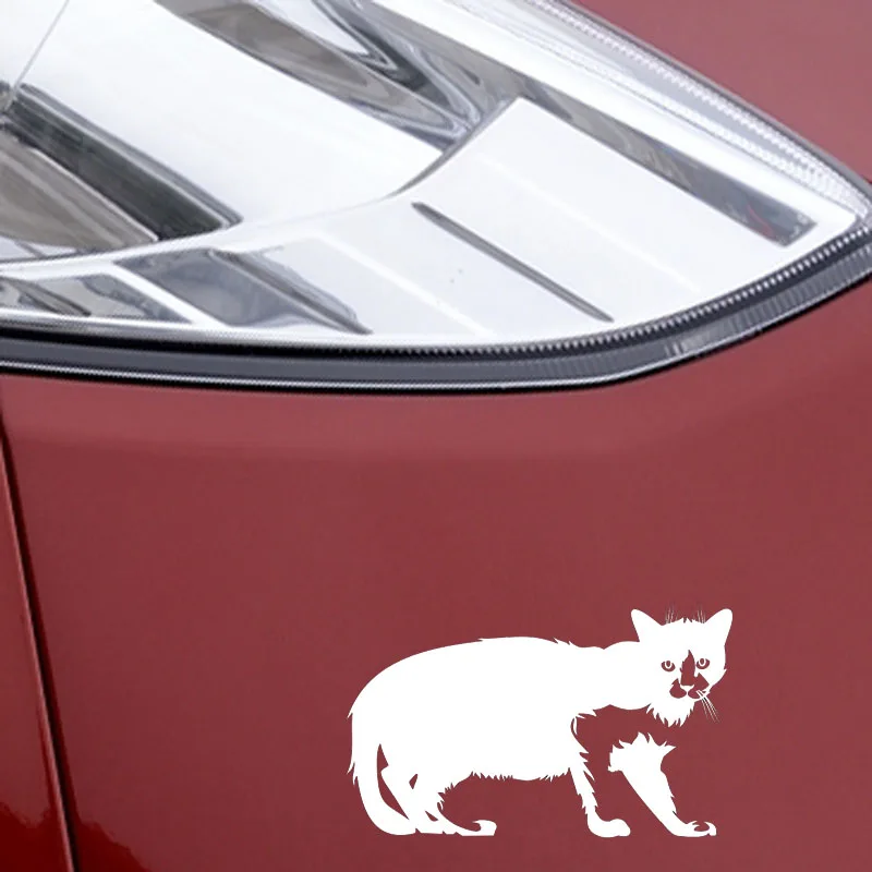 

YJZT 15.2CM*9.4CM I Love My Cat Vinyl Decal Personality Car Sticker Black Silver C10-02439