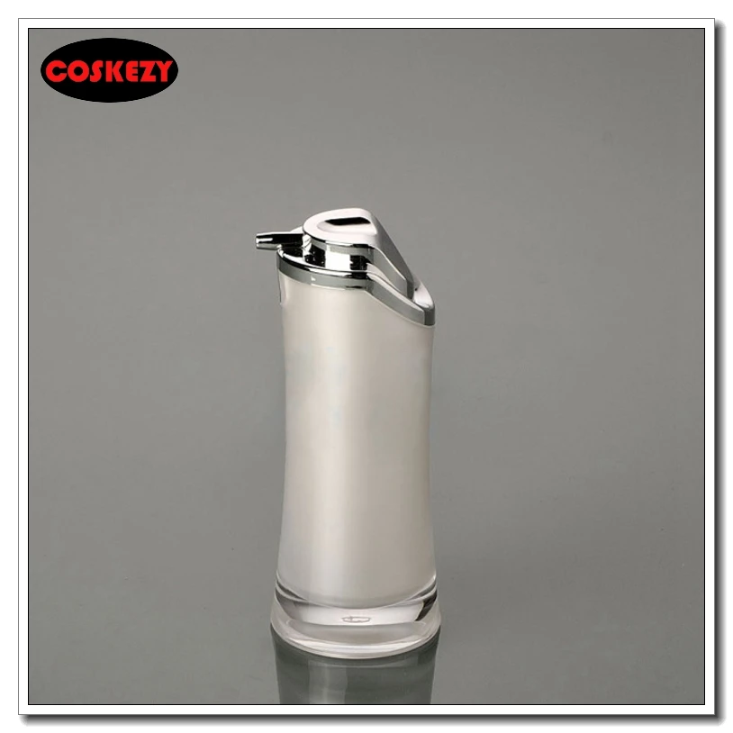 500 шт. Бесплатная доставка Пустой 15 мл Акриловая пресс бутылочка для эмульсии