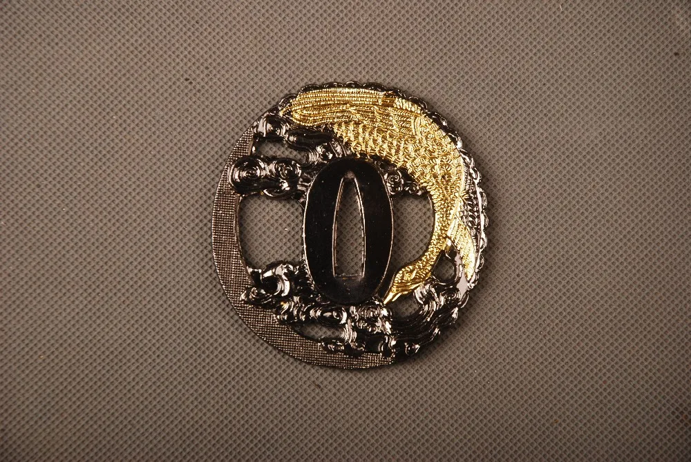 Изысканный шаблон резной меч аксессуар Сплав Tsuba защита для руки фитинга Katana или