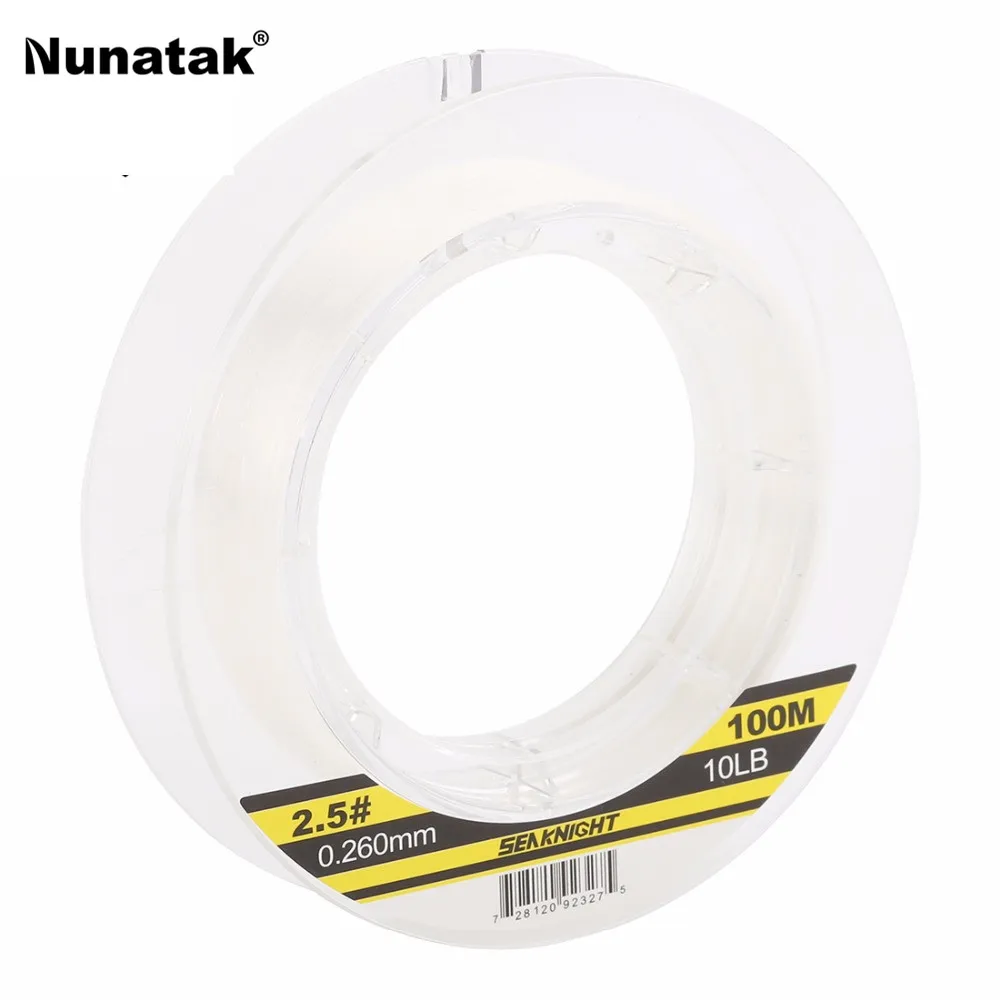 clear SeaKnight Высокое качество восемь размеров углеродное волокно Lear Fly Line 3LB-32LB прозрачная линия для раковины Фторуглеродные рыболовные линии 100 м - Цвет: clear