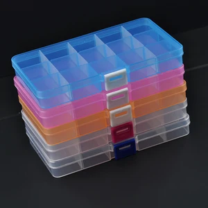 2017 новейшая коробка для деталей часов с 15 ячейками, Регулируемая сетка из ПВХ, пластиковая коробка для хранения деталей для часов, инструменты для часов для часовщика