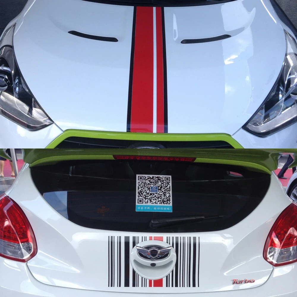 Автомобильные наклейки Rally Racing stripes для велостера виниловая наклейка на багажник