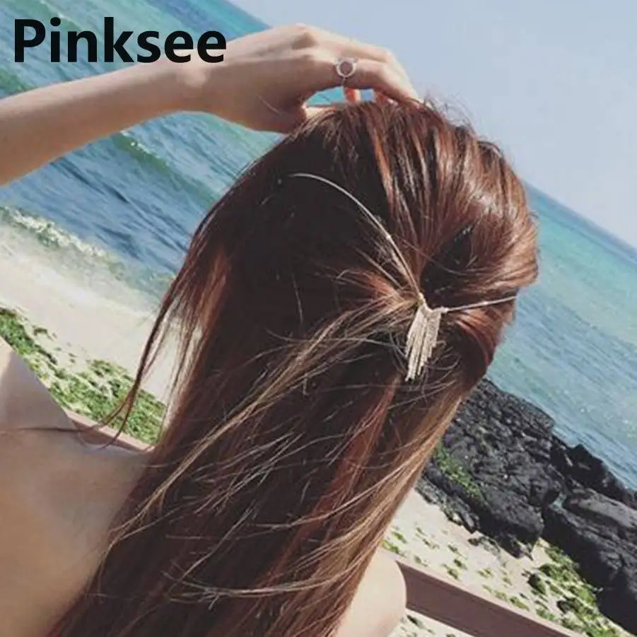 

Lovely Back wearing sweet hairdressing Faux pearl flower Hair clip headband Korean simple hairpin jewelry headwear