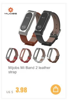Металлический браслет Mijobs Mi Band 2 на ремешке для Xiaomi Mi Band 2 Безвинтовой браслет из нержавеющей стали Сменные аксессуары