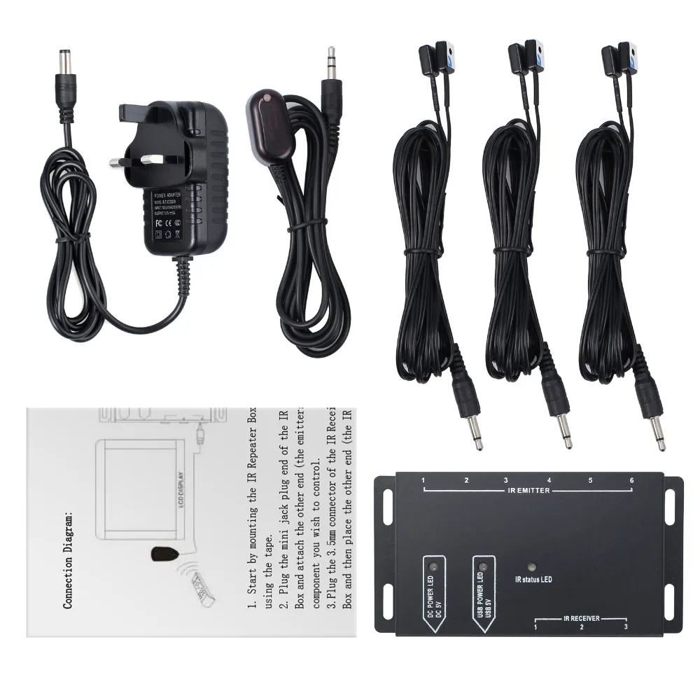 LiNKFOR скрытый ИК ретранслятор комплект системы инфракрасное дистанционное