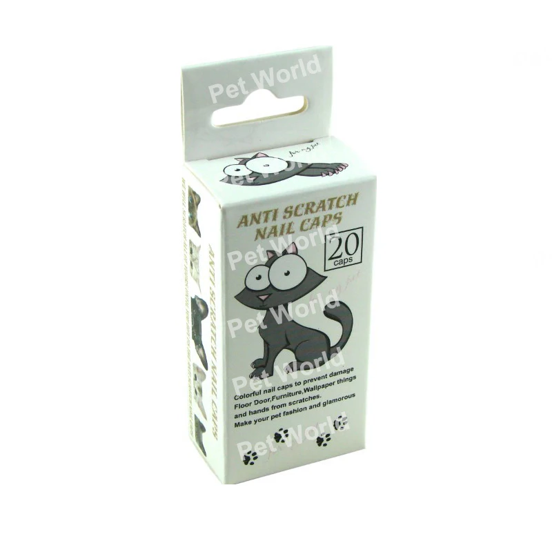 100 шт./лот силиконовые колпачки для кошачьих когтей груминга кошек мягкие лапы XS S