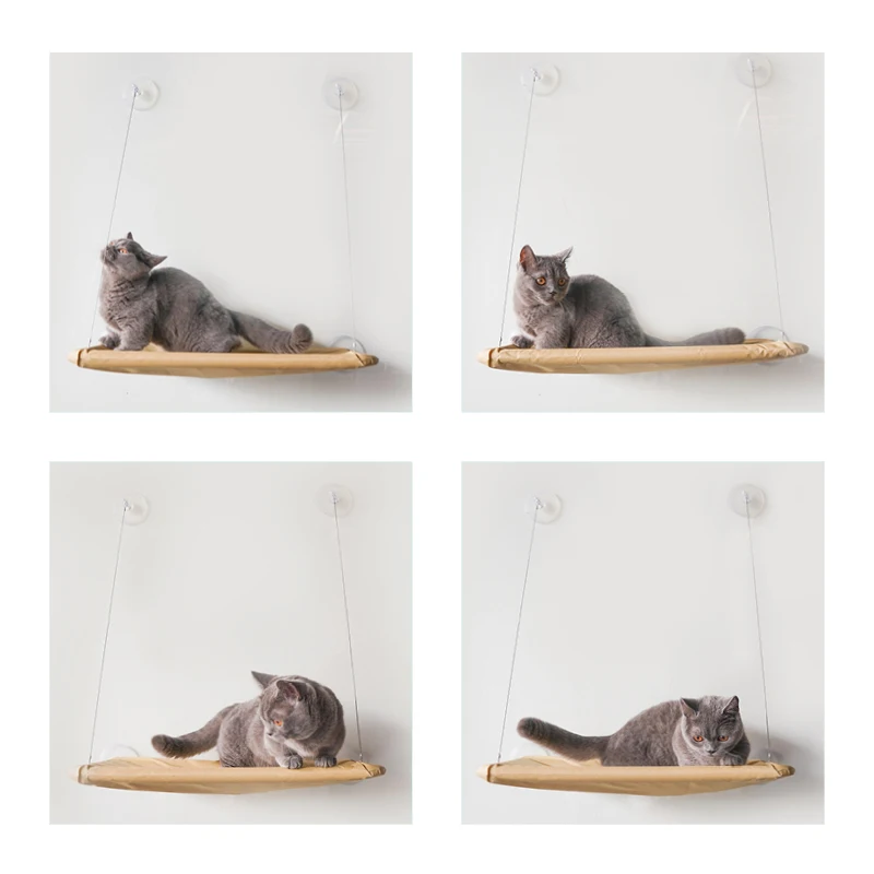 Cute Pet Hanging Beds Bearing 20kg Cat Window Mount Hammock Comfortable Bed | Дом и сад