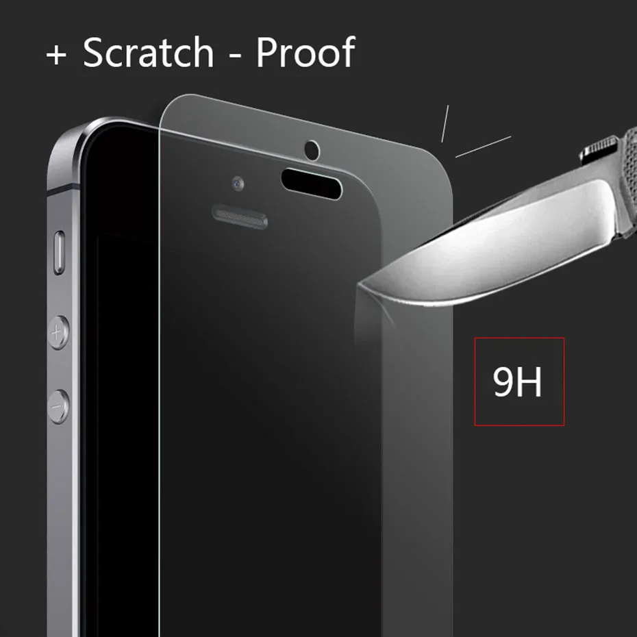 2 шт. матовое закаленное стекло для iphone 5S, se, 6, 6s 7 8 с защитой от отпечатков пальцев, защита экрана, защитное стекло на iphone 6 6s 7 8 plus