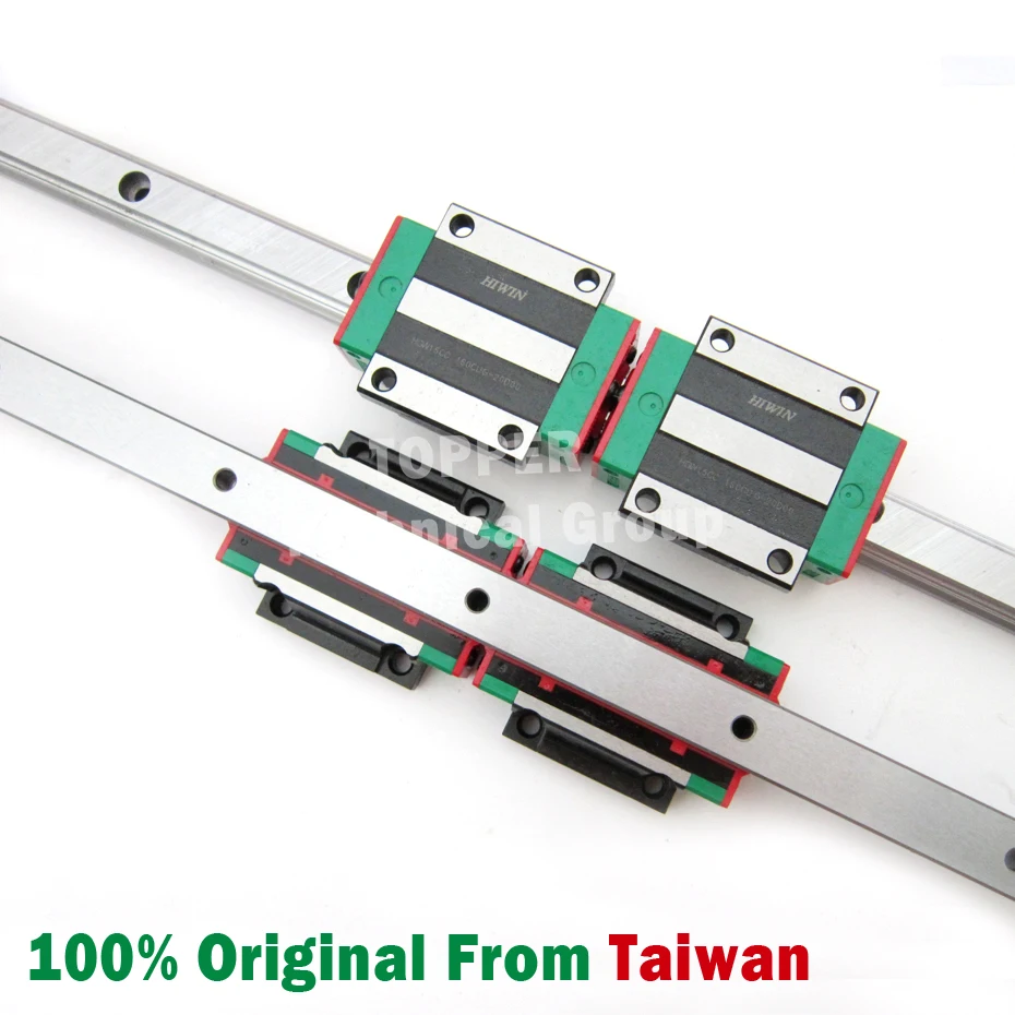 HIWIN 2 шт. HGR25 линейная направляющая 1000 мм + 4 HGW25CC ЧПУ блок комплект hgw HGW25|linear guide rail