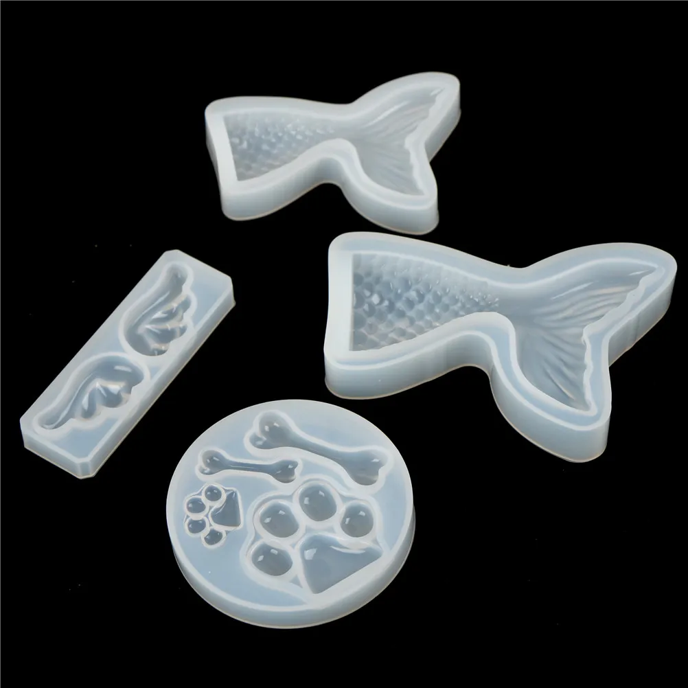 1 шт. Русалка хвост собака следы кости крылья силиконовые искусственные кухонные