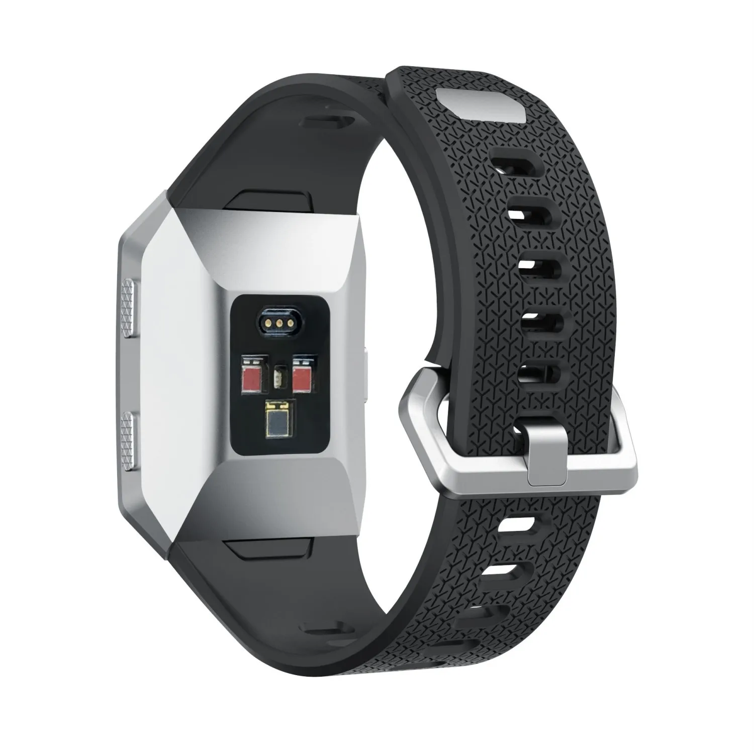 DAHASE спортивный силиконовый ремешок для часов Fitbit Ionic из нержавеющей стали с