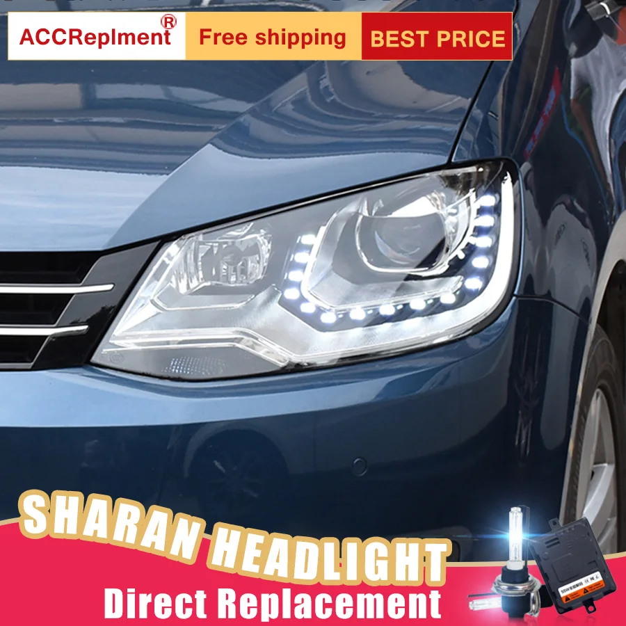 2 шт. светодиодный ные фары для VW Sharan 2012 2018 Автомобильные ангельские глазки