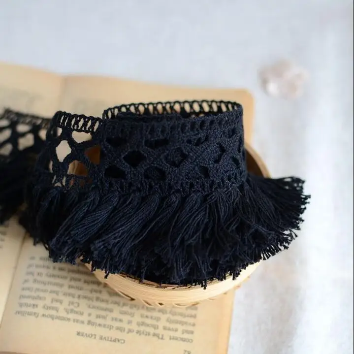 2 метра Лучшая цена хлопок бахрома кружево отделка шитье материал аксессуары