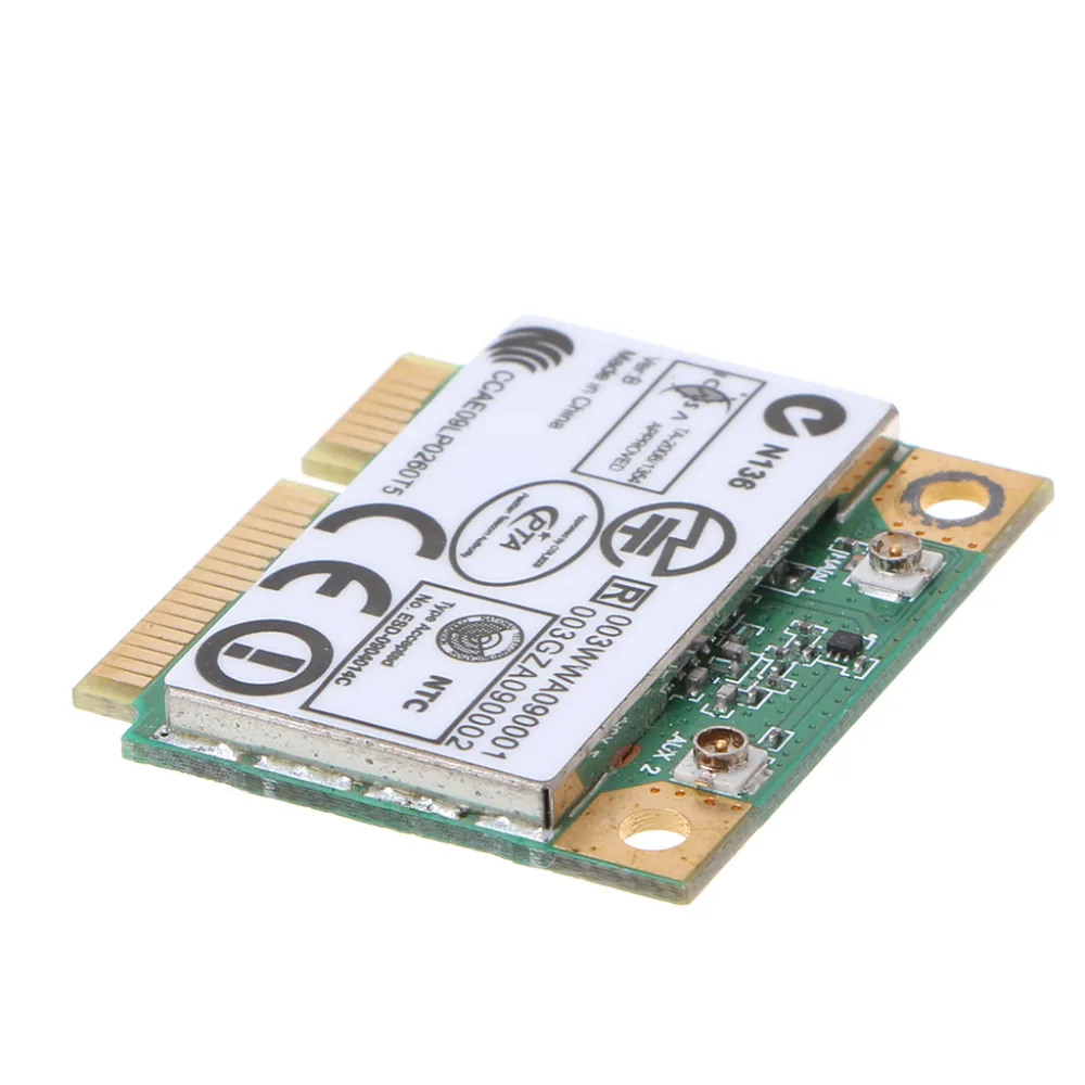 AR5B93 AR9283 половинной высоты Mini PCI-E Беспроводной Wlan Wi-Fi карты 300 Мбит/с для Atheros