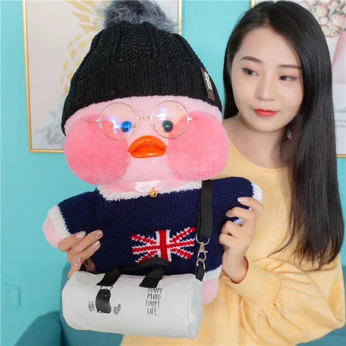 48 см большой Lalafanfan плюшевые милые мягкие игрушки кафе Мими желтая утка плюшевые игрушки подарки на день Святого Валентина украшения игрушки для девочек - Цвет: 13